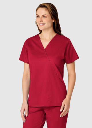 Wink Scrubs Women's Mock Wrap Nursing Scrub Top