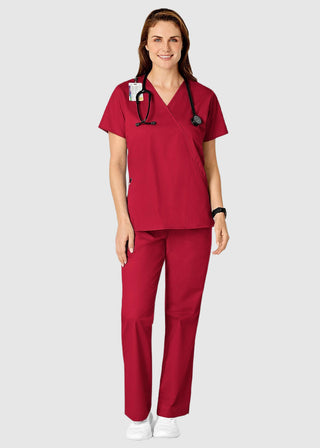 Wink Scrubs Women's Mock Wrap Nursing Scrub Top