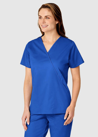 Wink Scrubs Women's Mock Wrap Nursing Scrub Top