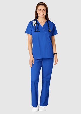 Wink Scrubs Women's Mock Wrap Nursing Scrub Top