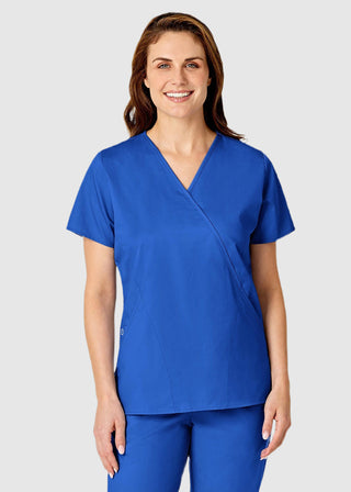 Wink Scrubs Women's Mock Wrap Nursing Scrub Top