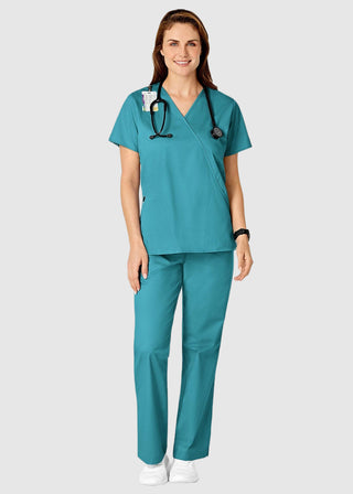 Wink Scrubs Women's Mock Wrap Nursing Scrub Top