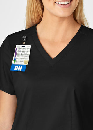 Wink Scrubs Women's Contoured V-Neck Solid Scrub Top
