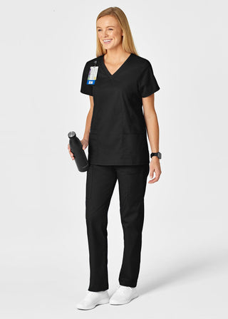 Wink Scrubs Women's Contoured V-Neck Solid Scrub Top