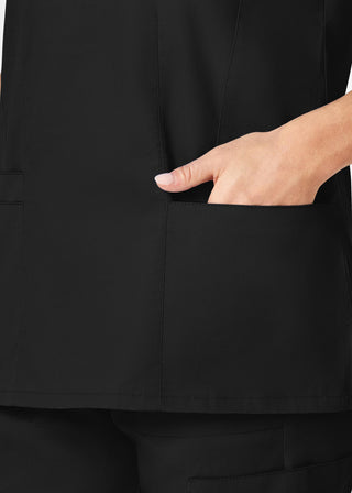 Wink Scrubs Women's Contoured V-Neck Solid Scrub Top