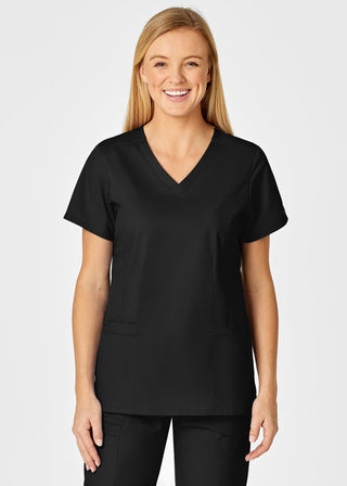 Wink Scrubs Women's Contoured V-Neck Solid Scrub Top