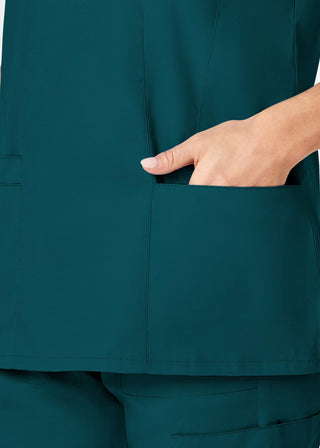 Wink Scrubs Women's Contoured V-Neck Solid Scrub Top