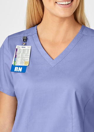 Wink Scrubs Women's Contoured V-Neck Solid Scrub Top