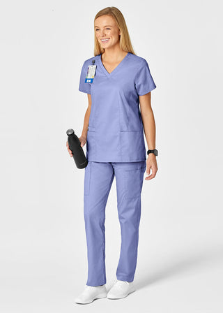 Wink Scrubs Women's Contoured V-Neck Solid Scrub Top