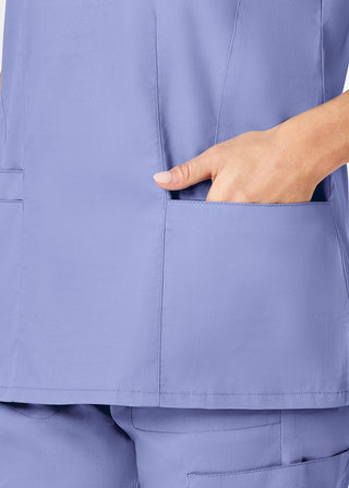 Wink Scrubs Women's Contoured V-Neck Solid Scrub Top