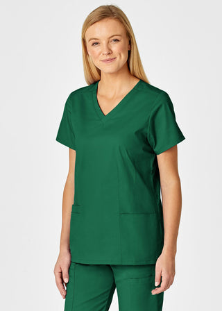 Wink Scrubs Women's Contoured V-Neck Solid Scrub Top
