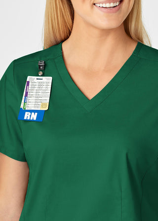 Wink Scrubs Women's Contoured V-Neck Solid Scrub Top