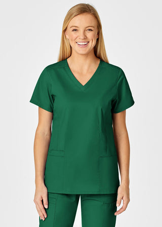 Wink Scrubs Women's Contoured V-Neck Solid Scrub Top