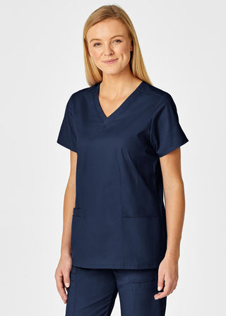 Wink Scrubs Women's Contoured V-Neck Solid Scrub Top