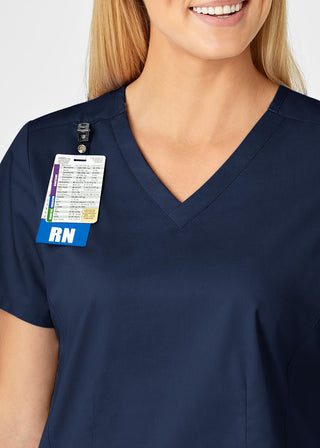 Wink Scrubs Women's Contoured V-Neck Solid Scrub Top