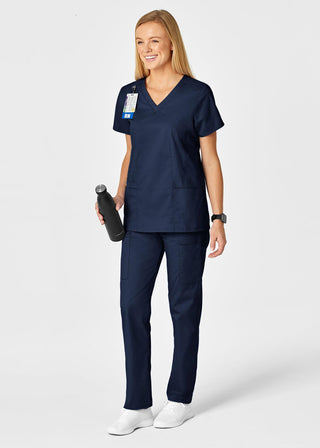 Wink Scrubs Women's Contoured V-Neck Solid Scrub Top