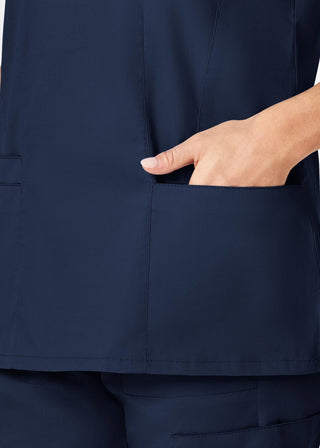 Wink Scrubs Women's Contoured V-Neck Solid Scrub Top
