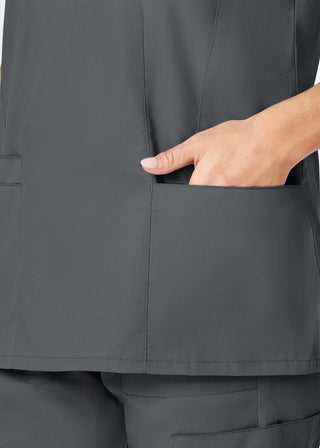 Wink Scrubs Women's Contoured V-Neck Solid Scrub Top