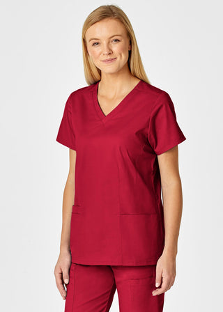Wink Scrubs Women's Contoured V-Neck Solid Scrub Top