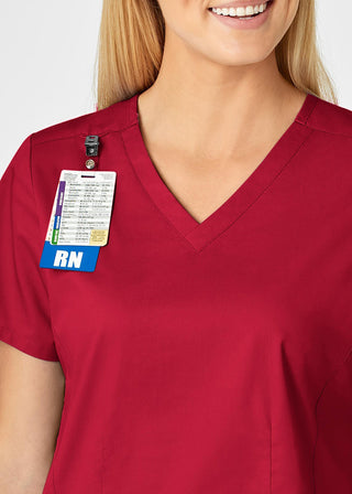 Wink Scrubs Women's Contoured V-Neck Solid Scrub Top