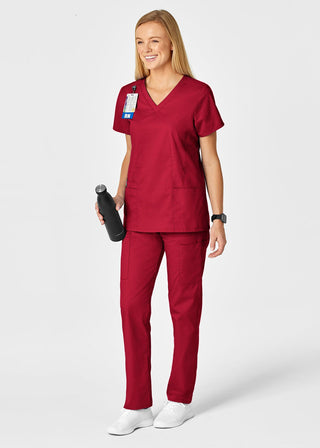 Wink Scrubs Women's Contoured V-Neck Solid Scrub Top