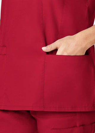 Wink Scrubs Women's Contoured V-Neck Solid Scrub Top