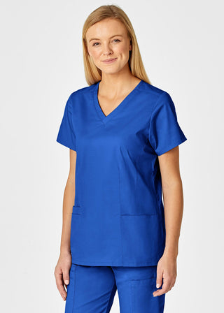 Wink Scrubs Women's Contoured V-Neck Solid Scrub Top