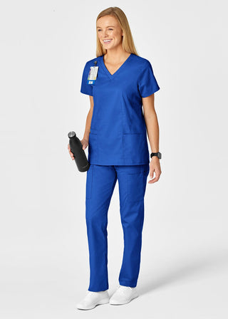 Wink Scrubs Women's Contoured V-Neck Solid Scrub Top