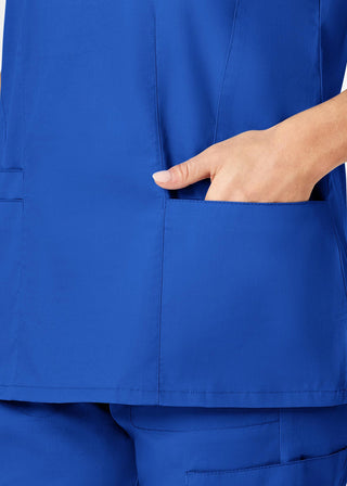Wink Scrubs Women's Contoured V-Neck Solid Scrub Top