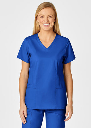 Wink Scrubs Women's Contoured V-Neck Solid Scrub Top