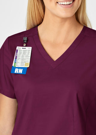 Wink Scrubs Women's Contoured V-Neck Solid Scrub Top
