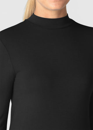 Wink Scrubs Women’s Long Sleeve Mock Neck Silky Tee