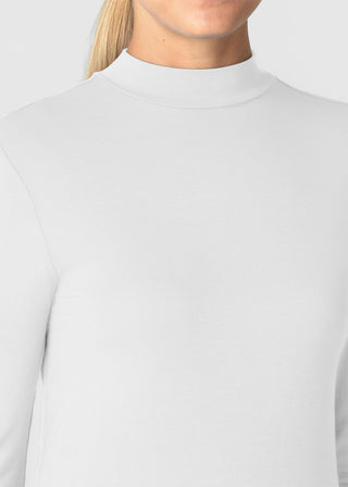 Wink Scrubs Women’s Long Sleeve Mock Neck Silky Tee