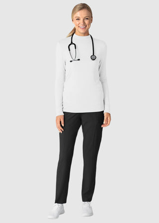 Wink Scrubs Women’s Long Sleeve Mock Neck Silky Tee