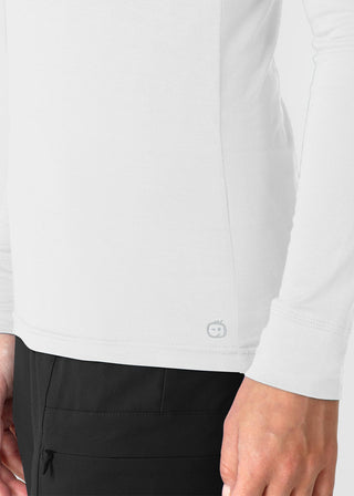 Wink Scrubs Women’s Long Sleeve Mock Neck Silky Tee