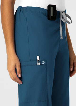 Wink Scrubs WonderWORK Unisex Straight Leg Drawstring Cargo Tall Pant