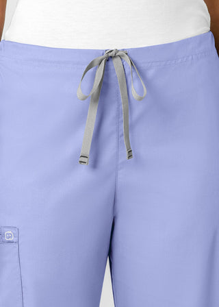 Wink Scrubs WonderWORK Unisex Straight Leg Drawstring Cargo Petite Pant