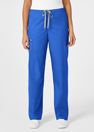 Wink Scrubs WonderWORK Unisex Straight Leg Drawstring Cargo Petite Pant