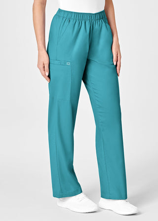 Wink Scrubs WonderWORK Women's Petite Elastic Waist Pant
