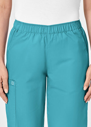 Wink Scrubs WonderWORK Women's Petite Elastic Waist Pant