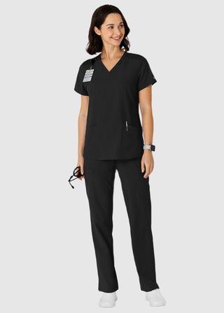 Wink Scrubs Wink W123 Women's Flex-n-Reach Side Panel V-Neck Scrub Top