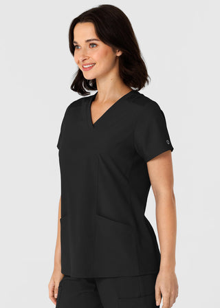 Wink Scrubs Wink W123 Women's Flex-n-Reach Side Panel V-Neck Scrub Top