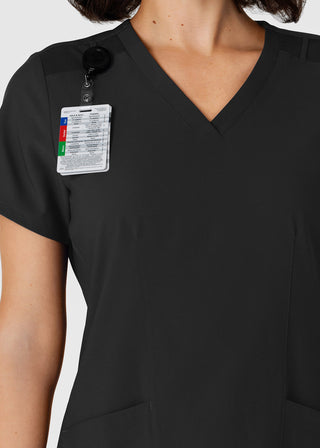 Wink Scrubs Wink W123 Women's Flex-n-Reach Side Panel V-Neck Scrub Top