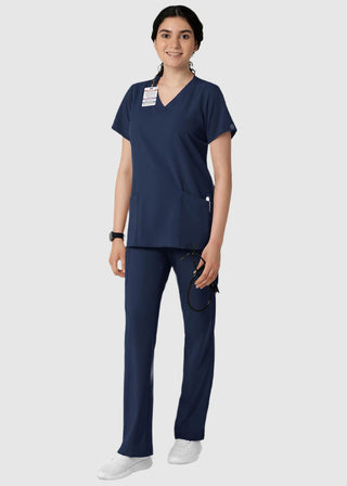 Wink Scrubs wink W123 Women's Basic V-Neck Solid Scrub Top