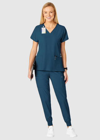 Wink Scrubs Wink W123 Women's Flex Back Solid Scrub Top