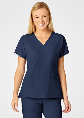 Wink Scrubs Wink W123 Women's Flex Back Solid Scrub Top