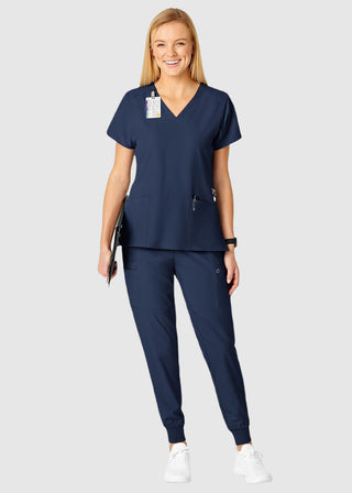 Wink Scrubs Wink W123 Women's Flex Back Solid Scrub Top