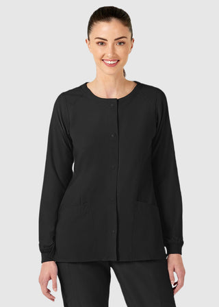 Wink Scrubs W123 Women's Crew Neck Warm Up Jacket