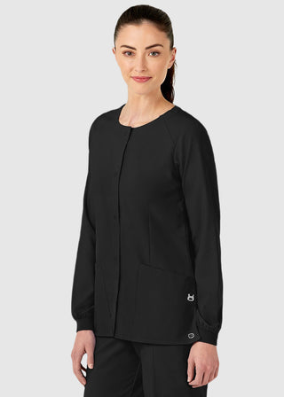 Wink Scrubs W123 Women's Crew Neck Warm Up Jacket