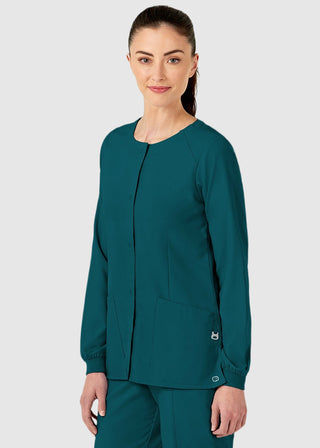 Wink Scrubs W123 Women's Crew Neck Warm Up Jacket